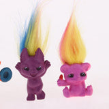 Maxbell Maxbell Dollhouse Miniature 6 Pieces Retro Troll Doll Leprocauns Figures Toy Cake Pencil Toppers Kids Children School Project