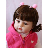 Maxbell 55cm 22inch Reborn Girl Doll Realistic Baby Doll Newborn Infant with Pink Clothes, for Ages 3+ - Aladdin Shoppers