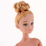 Maxbell BJD Nude Doll 1/6 Doll 12 Ball Jointed Dolls Girl Doll with Makeup Head for DIY Dolls (Blonde Hair) - Aladdin Shoppers