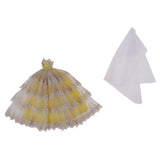 Maxbell Charming 4-Layers Dress Gown Veil Clothes for LUTS DOD Dollfie 1/6 BJD Doll Wedding / Party Outfit - Aladdin Shoppers