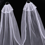 Maxbell Fashion Doll Wedding Bridal Head Veil 12Inch Doll Wedding Clothes Accessories (White) - Aladdin Shoppers