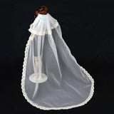 Maxbell Fashion Doll Wedding Bridal Head Veil 12Inch Doll Wedding Clothes Accessories (White) - Aladdin Shoppers