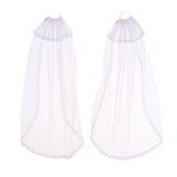 Maxbell Fashion Doll Wedding Bridal Head Veil 12Inch Doll Wedding Clothes Accessories (White) - Aladdin Shoppers