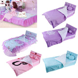 Maxbell Maxbell 60cm Doll Accessories, Floral Print Bedding Set with Mattress, Pillows and Sheet Set, For Night Lolita Dolls, Kids Christmas Gifts