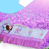 Maxbell Maxbell 60cm Doll Accessories, Floral Print Bedding Set with Mattress, Pillows and Sheet Set, For Night Lolita Dolls, Kids Christmas Gifts