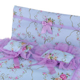 Maxbell Maxbell 60cm Doll Accessories, Floral Print Bedding Set with Mattress, Pillows and Sheet Set, For Night Lolita Dolls, Kids Christmas Gifts