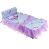 Maxbell Maxbell 60cm Doll Accessories, Floral Print Bedding Set with Mattress, Pillows and Sheet Set, For Night Lolita Dolls, Kids Christmas Gifts