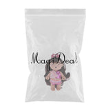 Maxbell Maxbell Mini Soft Baby Dolls Toy Keychain Silicone Princess Mini Doll Miniature Dollhouse Kit with Clothes For Christmas Birthday Festival Gift