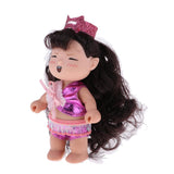 Maxbell Maxbell Mini Soft Baby Dolls Toy Keychain Silicone Princess Mini Doll Miniature Dollhouse Kit with Clothes For Christmas Birthday Festival Gift