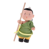 Maxbell Maxbell 4inch Height Dollhouse Miniature Dolls Figures Soft Plastic Mini Chinese Kung Fu  Doll Cute Keychain Keyring Pendant  Doll Toys