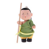 Maxbell Maxbell 4inch Height Dollhouse Miniature Dolls Figures Soft Plastic Mini Chinese Kung Fu  Doll Cute Keychain Keyring Pendant  Doll Toys