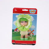 Maxbell Maxbell 4inch 10cm Adorable Farm Vegetable Doll Little Doll in Green Hairband Suit Home Display Decor