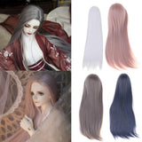 Maxbell Maxbell 1/3 Male BJD Long Straight Hair Wig for Normal 70cm Uncle Dolls DIY Accessories Gray