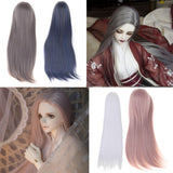 Maxbell Maxbell 1/3 Male BJD Long Straight Hair Wig for Normal 70cm Uncle Dolls DIY Accessories Gray