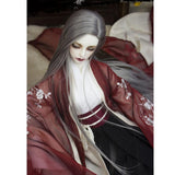 Maxbell Maxbell 1/3 Male BJD Long Straight Hair Wig for Normal 70cm Uncle Dolls DIY Accessories Gray