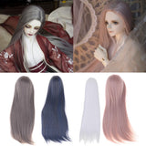 Maxbell Maxbell 1/3 Male BJD Long Straight Hair Wig for Normal 70cm Uncle Dolls DIY Accessories Gray