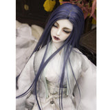 Maxbell Maxbell Fashion Beauty 56cm Long Dark Blue Hair for 1/3 BJD Doll Uncle Dolls DIY Making Accessories