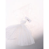 Maxbell Stylish 1/6 BJD Fashion Doll Dress Form Wedding Dress Evening Gown Pettiskirt Garment For 12inch Doll Party Dancing Outfit White - Aladdin Shoppers