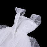 Maxbell Stylish 1/6 BJD Fashion Doll Dress Form Wedding Dress Evening Gown Pettiskirt Garment For 12inch Doll Party Dancing Outfit White - Aladdin Shoppers