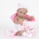 Maxbell Hand Painted Reborn Kits - Real Touch Full Vinyl 11inch Reborn Infant Baby Doll Mold - African American Newborn Baby Dolls - Aladdin Shoppers