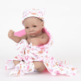 Maxbell Hand Painted Reborn Kits - Real Touch Full Vinyl 11inch Reborn Infant Baby Doll Mold - African American Newborn Baby Dolls - Aladdin Shoppers