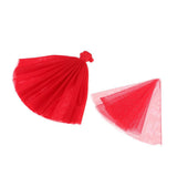Maxbell Fashion Handmade Strapless Wedding Dress With Veil For 1/6 Doll Dress Up Accessory - Aladdin Shoppers