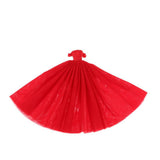 Maxbell Fashion Handmade Strapless Wedding Dress With Veil For 1/6 Doll Dress Up Accessory - Aladdin Shoppers