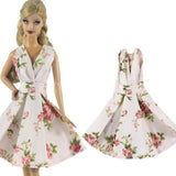 Maxbell 1/6 Trendy Doll Floral Dress Skirt Outfit for Blythe 12inch 1/6 BJD Dolls DIY Making Accessories - Aladdin Shoppers