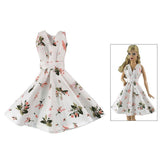 Maxbell 1/6 Trendy Doll Floral Dress Skirt Outfit for Blythe 12inch 1/6 BJD Dolls DIY Making Accessories - Aladdin Shoppers