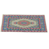 Maxbell Maxbell 1/12 Dollhouse Miniature Rug Turkish Style Carpet Floor Covering Blue Area Rug