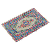 Maxbell Maxbell 1/12 Dollhouse Miniature Rug Turkish Style Carpet Floor Covering Blue Area Rug