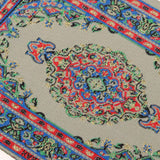 Maxbell Maxbell 1/12 Dollhouse Miniature Rug Turkish Style Carpet Floor Covering Blue Area Rug
