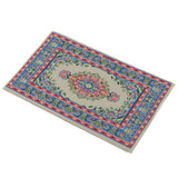 Maxbell Maxbell 1/12 Dollhouse Miniature Rug Turkish Style Carpet Floor Covering Blue Area Rug