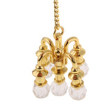 Maxbell Maxbell Dollhouse Miniature Furniture 1:12 Doll House Accessories Mini Ceiling Lamp Chandelier - Golden