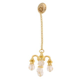 Maxbell Maxbell Dollhouse Miniature Furniture 1:12 Doll House Accessories Mini Ceiling Lamp Chandelier - Golden