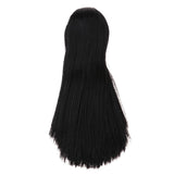 Maxbell Maxbell Doll Head with Long Straight Hair, DIY Accessories For 12inch Dolls, For 1/6 BJD Girl Dolls Body DIY Parts (Black Hair)