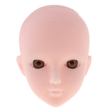 Maxbell Maxbell Beautiful Female Brown Eyes No Makeup Head for 1/6 BJD OB Doll DIY Making Body Parts