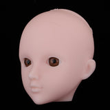 Maxbell Maxbell Beautiful Female Brown Eyes No Makeup Head for 1/6 BJD OB Doll DIY Making Body Parts