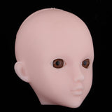 Maxbell Maxbell Beautiful Female Brown Eyes No Makeup Head for 1/6 BJD OB Doll DIY Making Body Parts