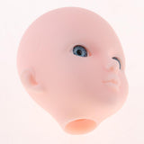 Maxbell Maxbell Beautiful Female Blue Eyes No Makeup Head for 1/6 BJD OB Doll DIY Making Body Parts