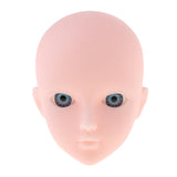 Maxbell Maxbell Beautiful Female Blue Eyes No Makeup Head for 1/6 BJD OB Doll DIY Making Body Parts