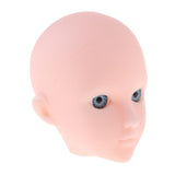 Maxbell Maxbell Beautiful Female Blue Eyes No Makeup Head for 1/6 BJD OB Doll DIY Making Body Parts