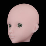 Maxbell Maxbell Beautiful Female Green Eyes No Makeup Head for 1/6 BJD OB Doll DIY Making Body Parts