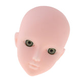 Maxbell Maxbell Beautiful Female Green Eyes No Makeup Head for 1/6 BJD OB Doll DIY Making Body Parts