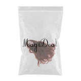 Maxbell Maxbell 1/6 Female Ball Joint Doll Head Carving Sculpt with White Straight Hair Wig for BJD for MSD Doll
