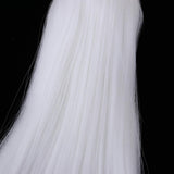Maxbell Maxbell 1/6 Female Ball Joint Doll Head Carving Sculpt with White Straight Hair Wig for BJD for MSD Doll