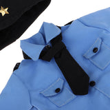 Maxbell Stylish 1/3 BJD Doll Clothes Policewoman Uniform - Shirt Skirt Cap Outfits For Night Lolita BJD Fashion Girl Doll - Aladdin Shoppers