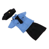 Maxbell Stylish 1/3 BJD Doll Clothes Policewoman Uniform - Shirt Skirt Cap Outfits For Night Lolita BJD Fashion Girl Doll - Aladdin Shoppers