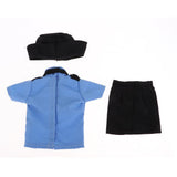 Maxbell Stylish 1/3 BJD Doll Clothes Policewoman Uniform - Shirt Skirt Cap Outfits For Night Lolita BJD Fashion Girl Doll - Aladdin Shoppers