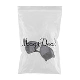 Maxbell 25cm Doll's Sunglasses Big Oval Shape Sunglasses Retro Frame Eyewear for Mellchan Dolls Black - Aladdin Shoppers